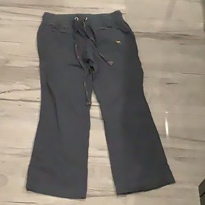 Kids Slate grey cotton pants from pink size small low rise